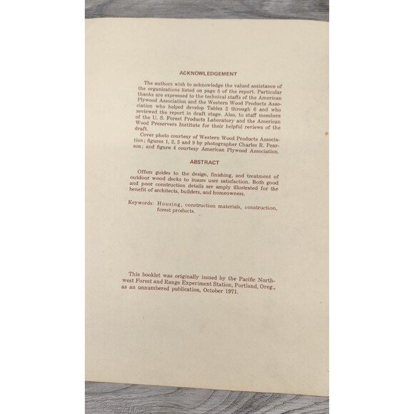 Construction Guides for Exposed Wood Decks Anderson Heebink Oviatt 1972 Building - Picture 6 of 11